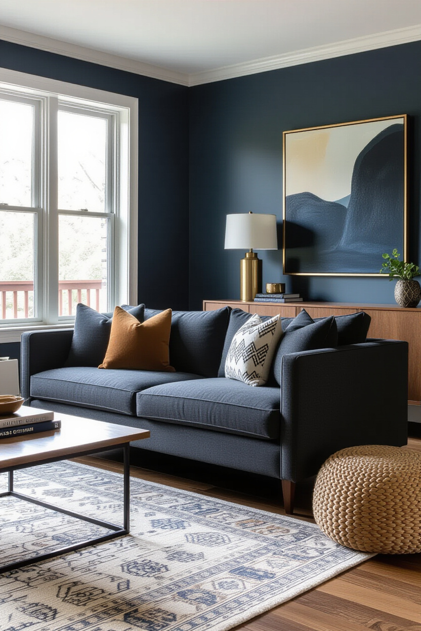 Dark Grey Sofa Living Room Color Schemes: Sophisticated Palettes