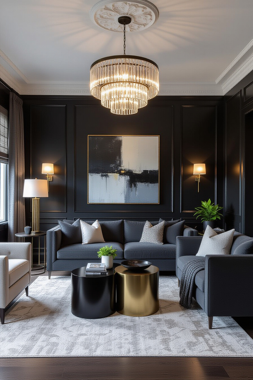 Dark Living Room Aesthetic: Creating Depth and Drama