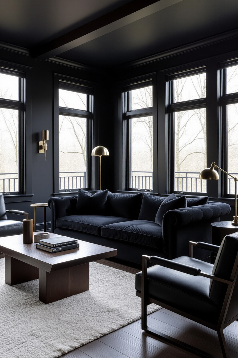 Dark Living Room Aesthetic: Embracing the Moody Vibe