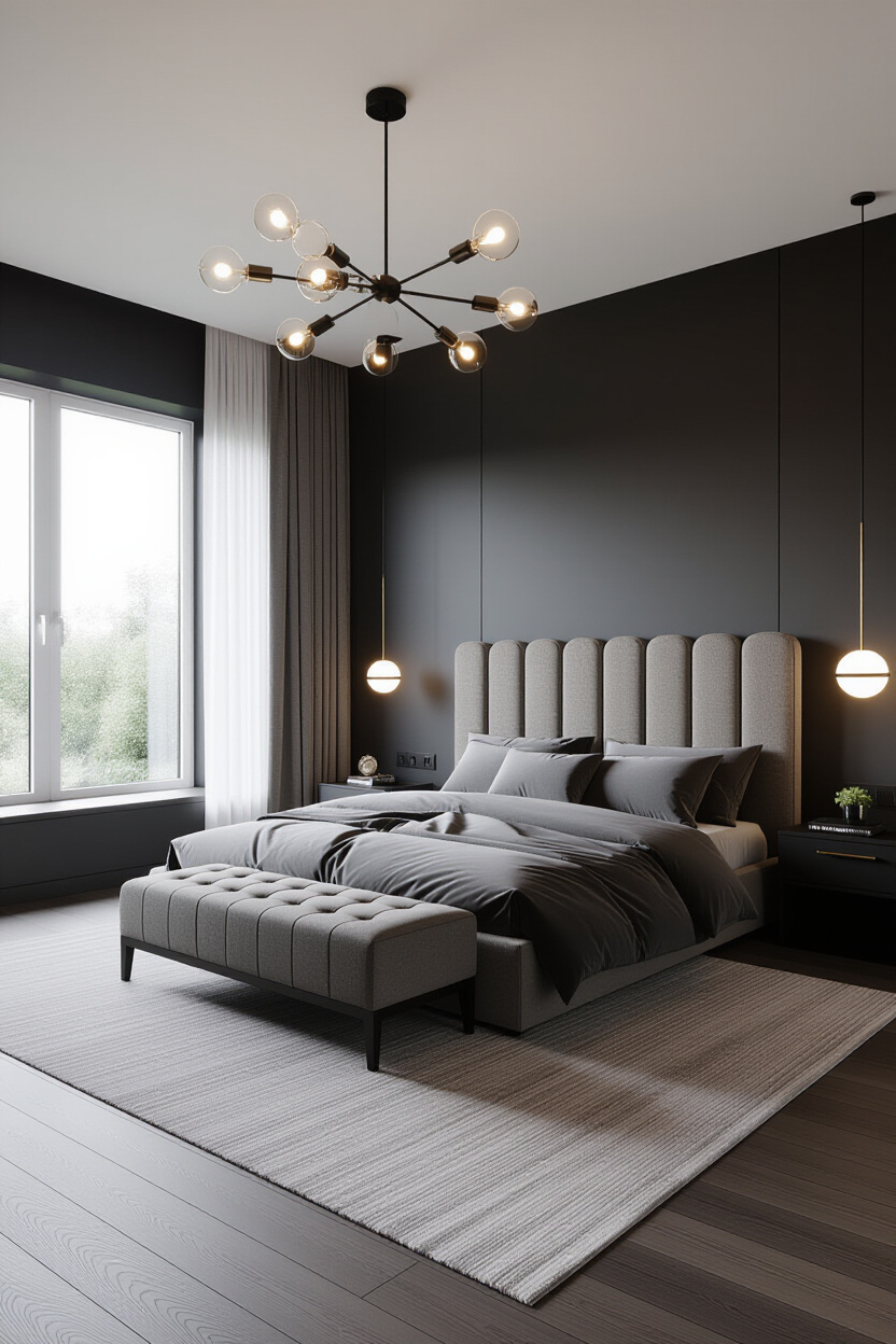 Dark Modern Bedroom Ideas for Luxury Master Suites
