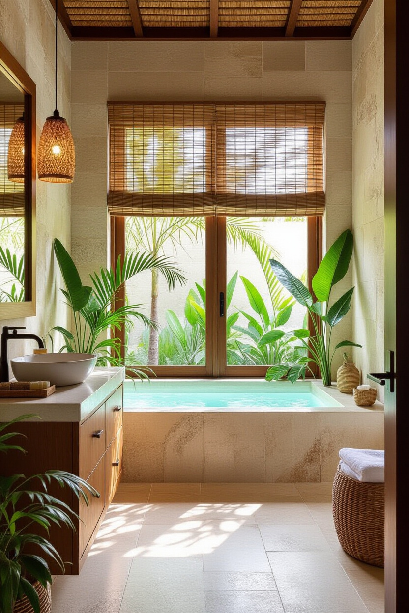 Designing a Relaxing Bali Vibe Bathroom