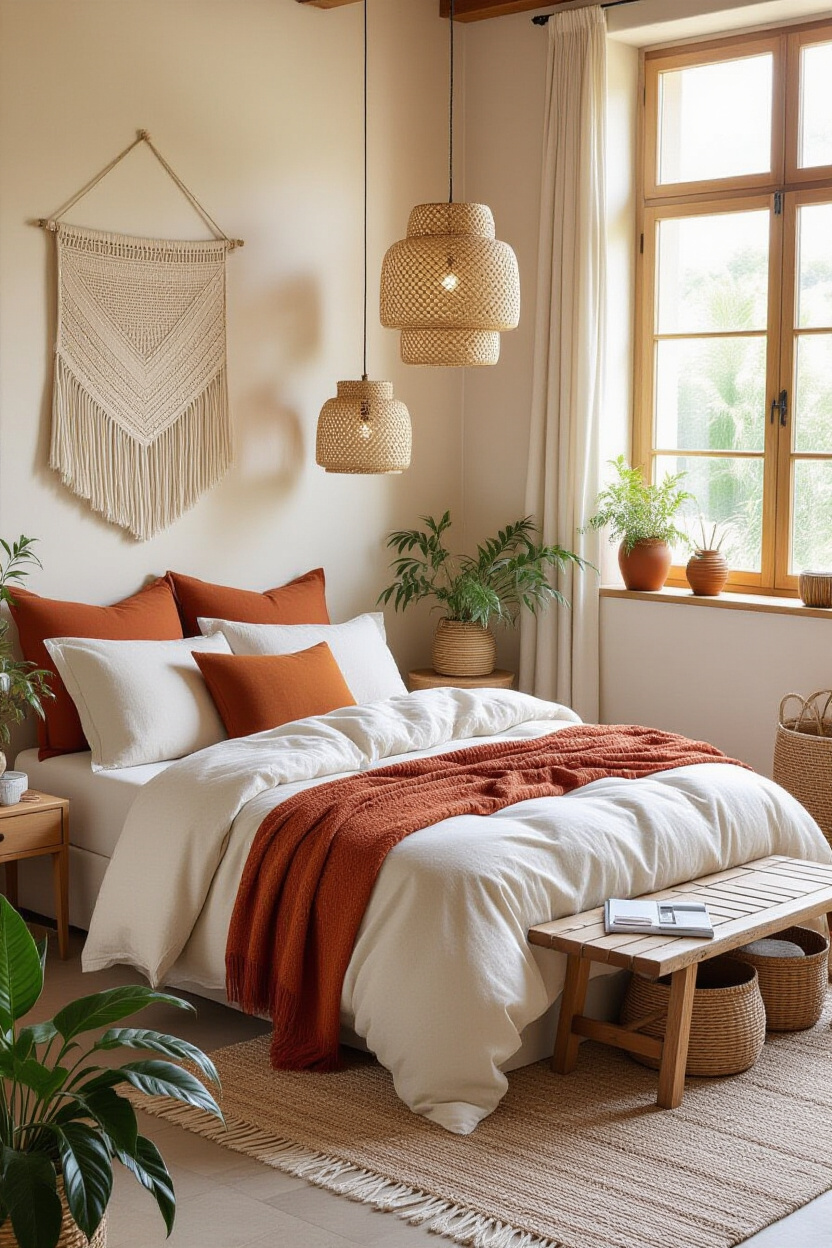 Earthy Bedroom Bohemian