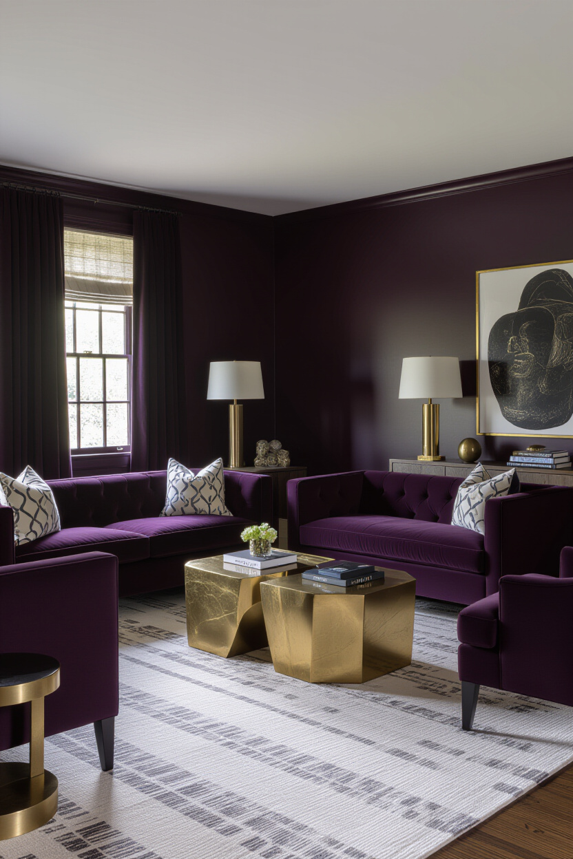 Embracing Darkness: Cosy Living Room Ideas