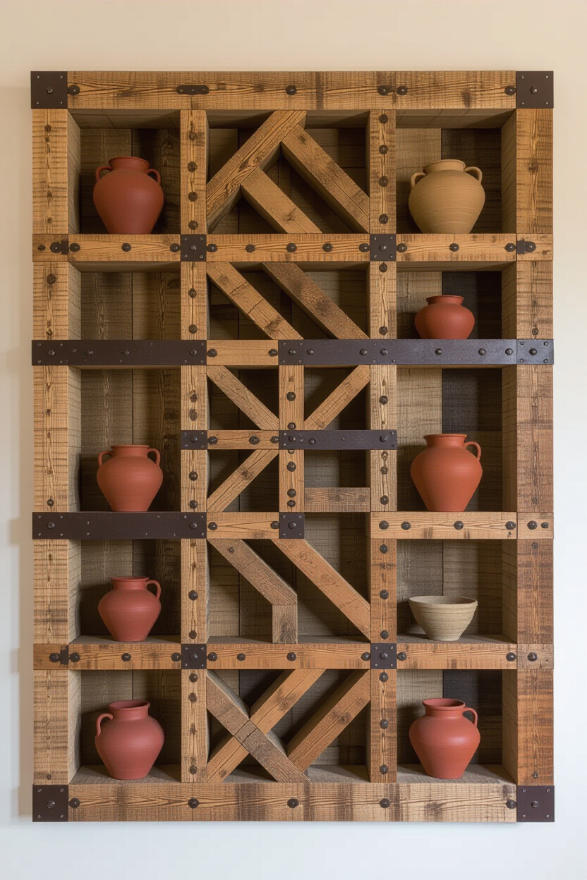 Farmhouse Charm Living Room Wall