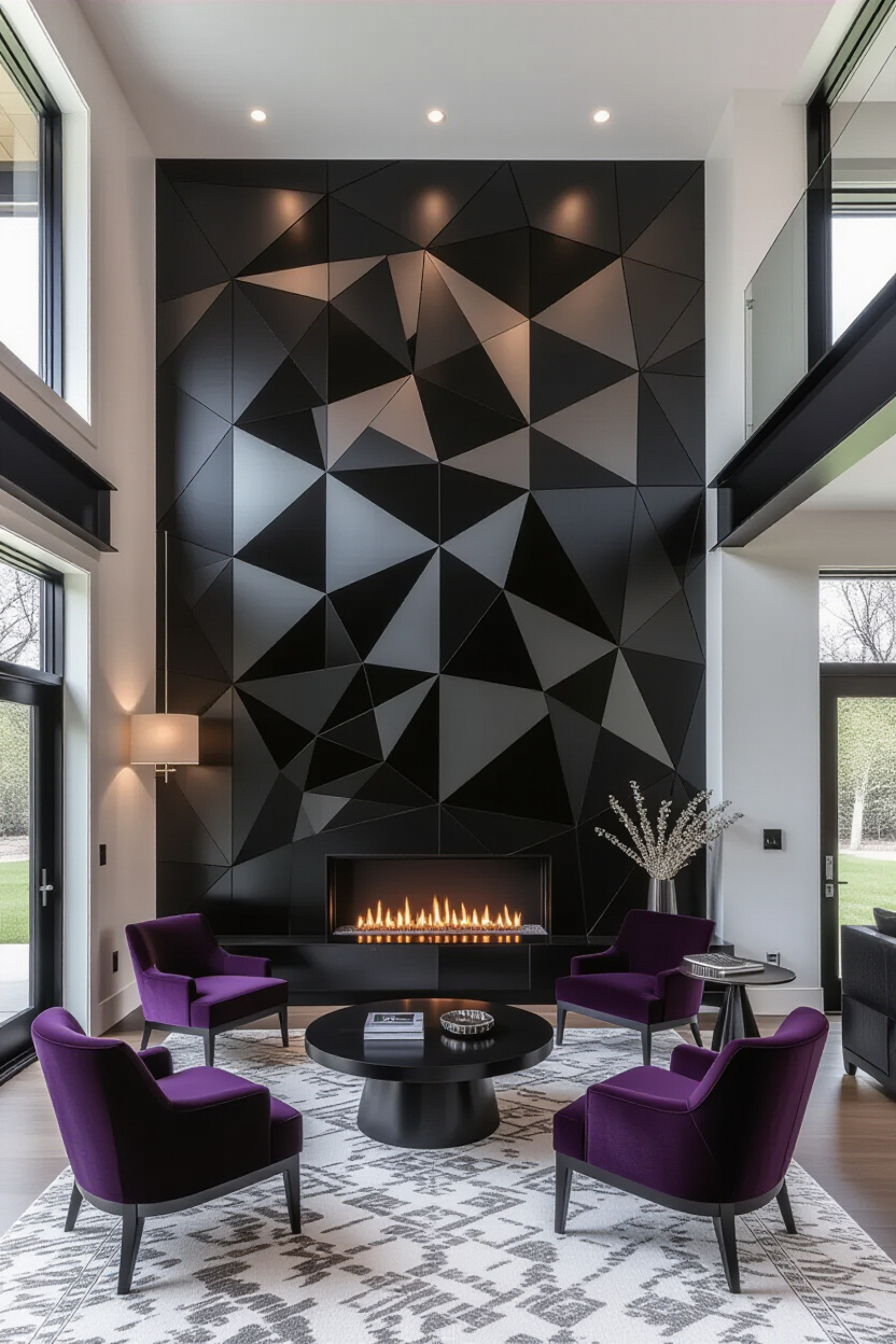 Genesis Black Accent Wall Design