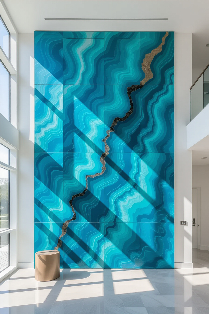 Glamorous Living Room Wall Statement