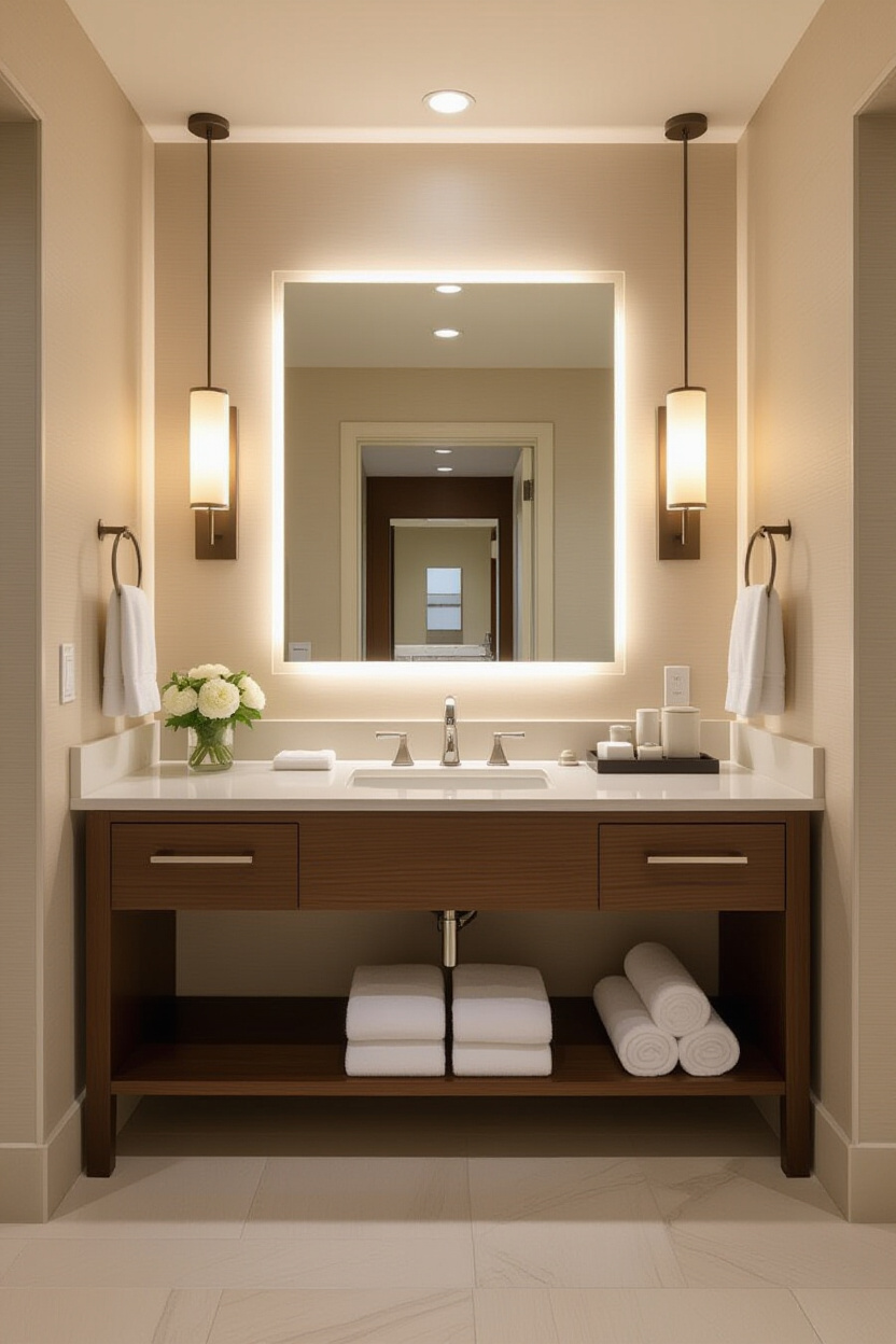 Hotel Inspired Bathroom: Bringing the Getaway Home