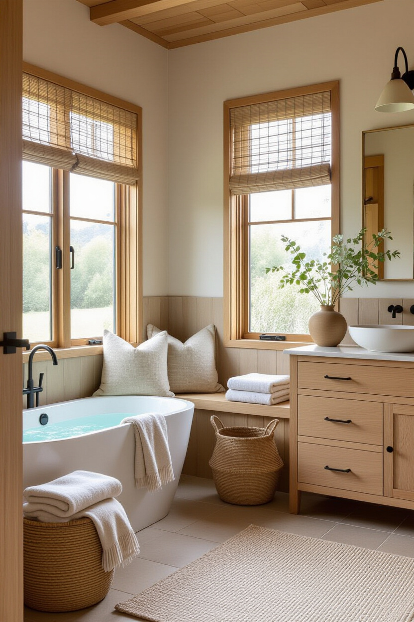 Japandi Interiors Bathroom