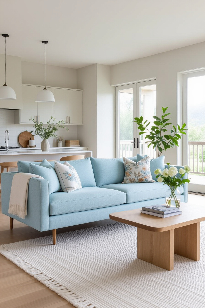 Light Blue Sofa Living Room Ideas: Fresh and Inviting Decor