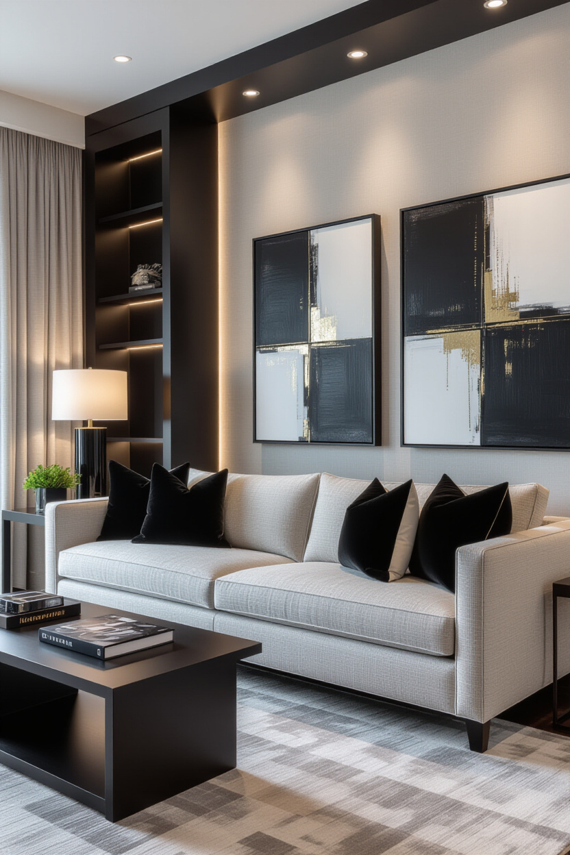 Light Grey Couch Styling: Contrast and Complement