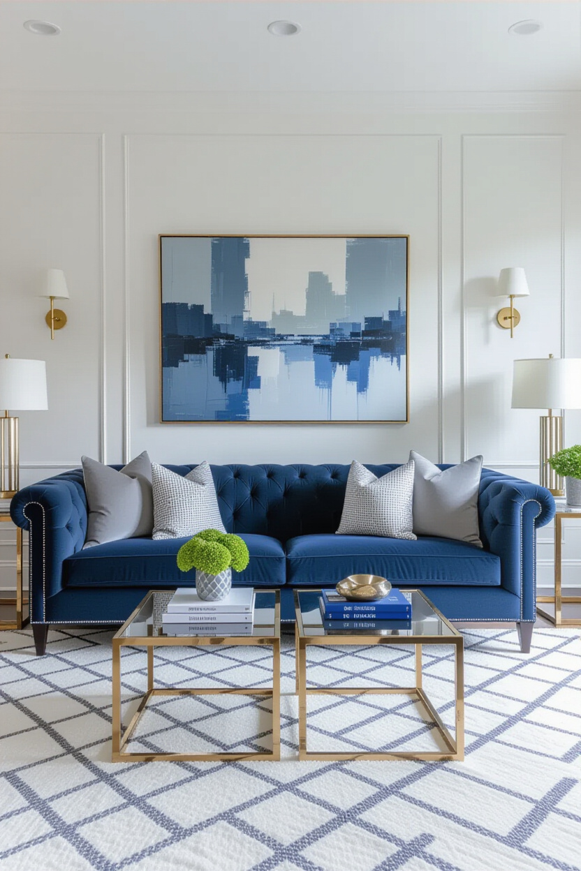 Living Room Designs Blue and Gray: Timeless Sophistication for Your Room