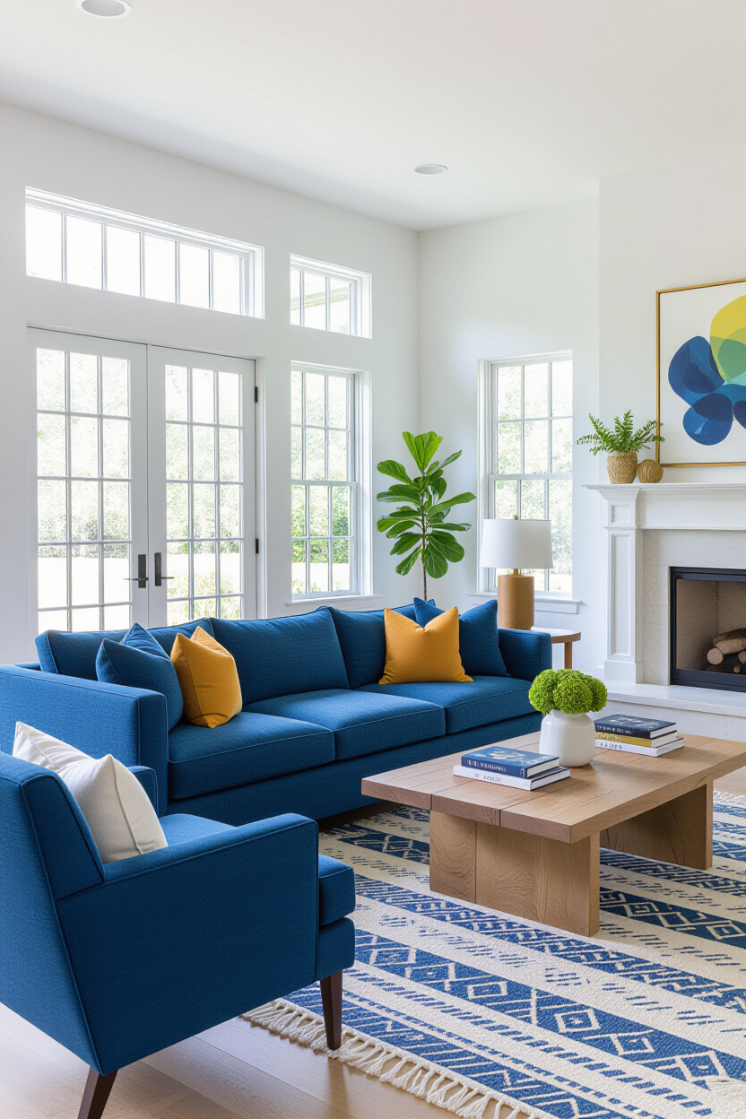 Living Room Designs Blue Couch: Inspiring Layouts and Color Schemes