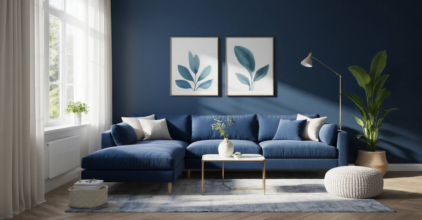 Color Confidence: Mastering the Art of Pairing Rugs, Throws, and Pillows with Your Blue Couch