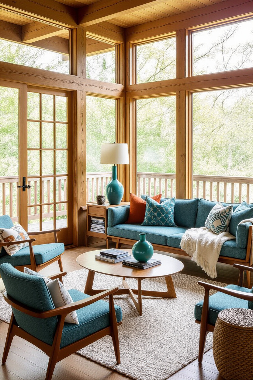 Mid Century Japandi Interior