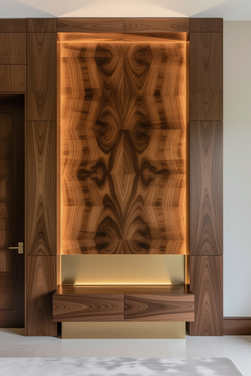 Mid-Century Modern Living Room Wall