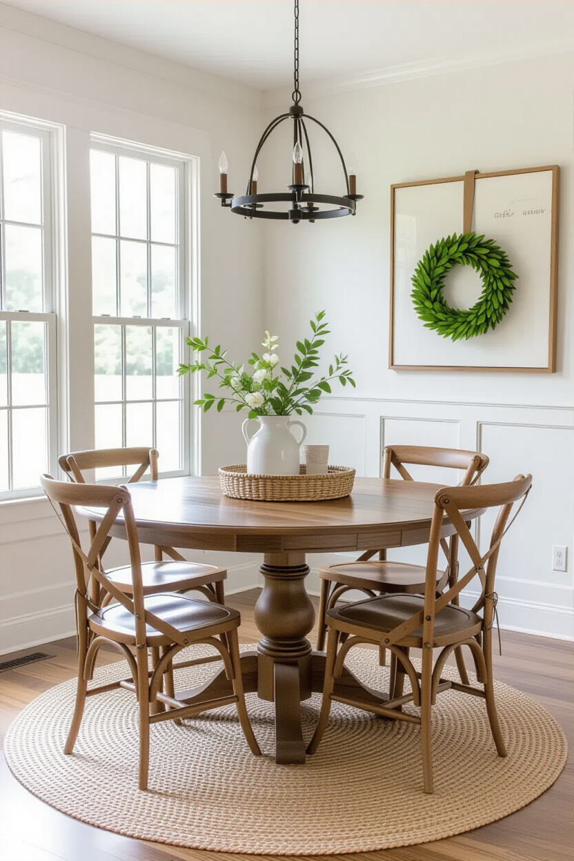 Modern Accent Wall Dining Room