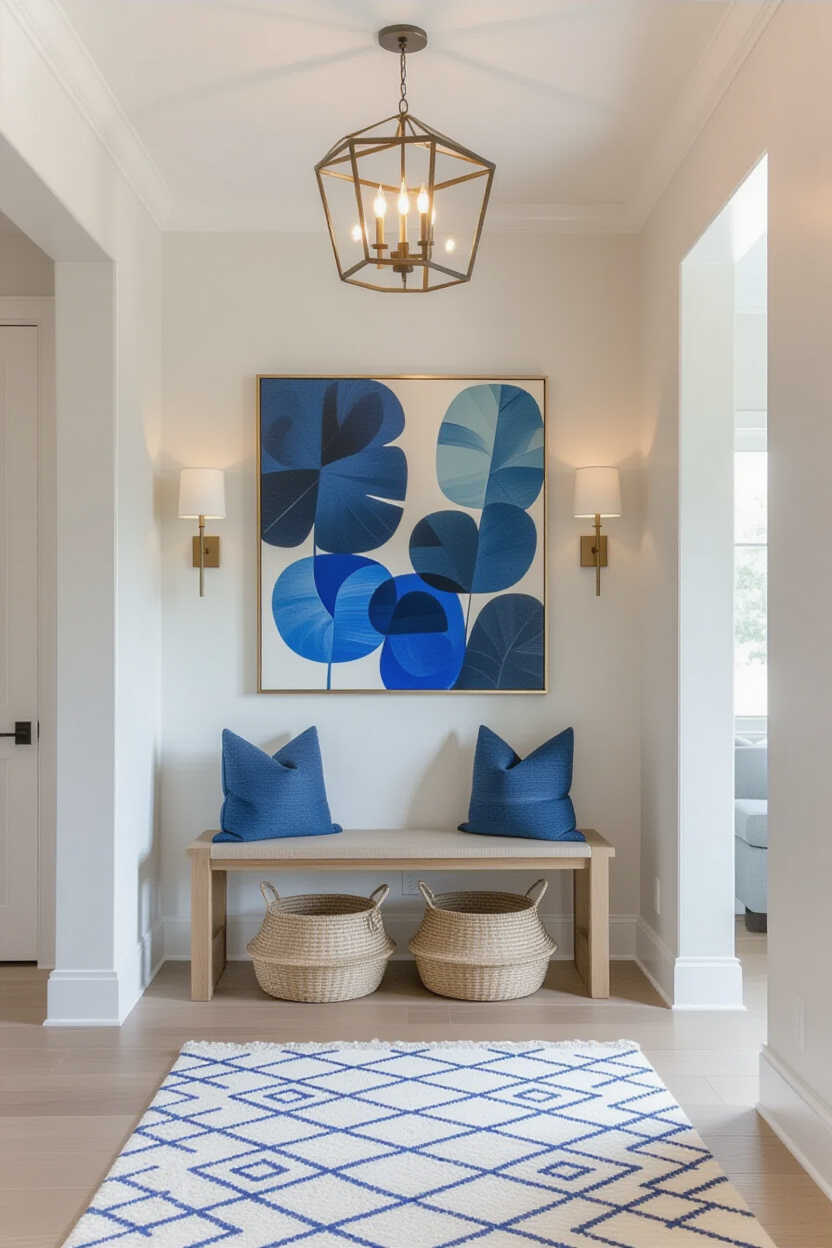 Modern Accent Wall Entryway