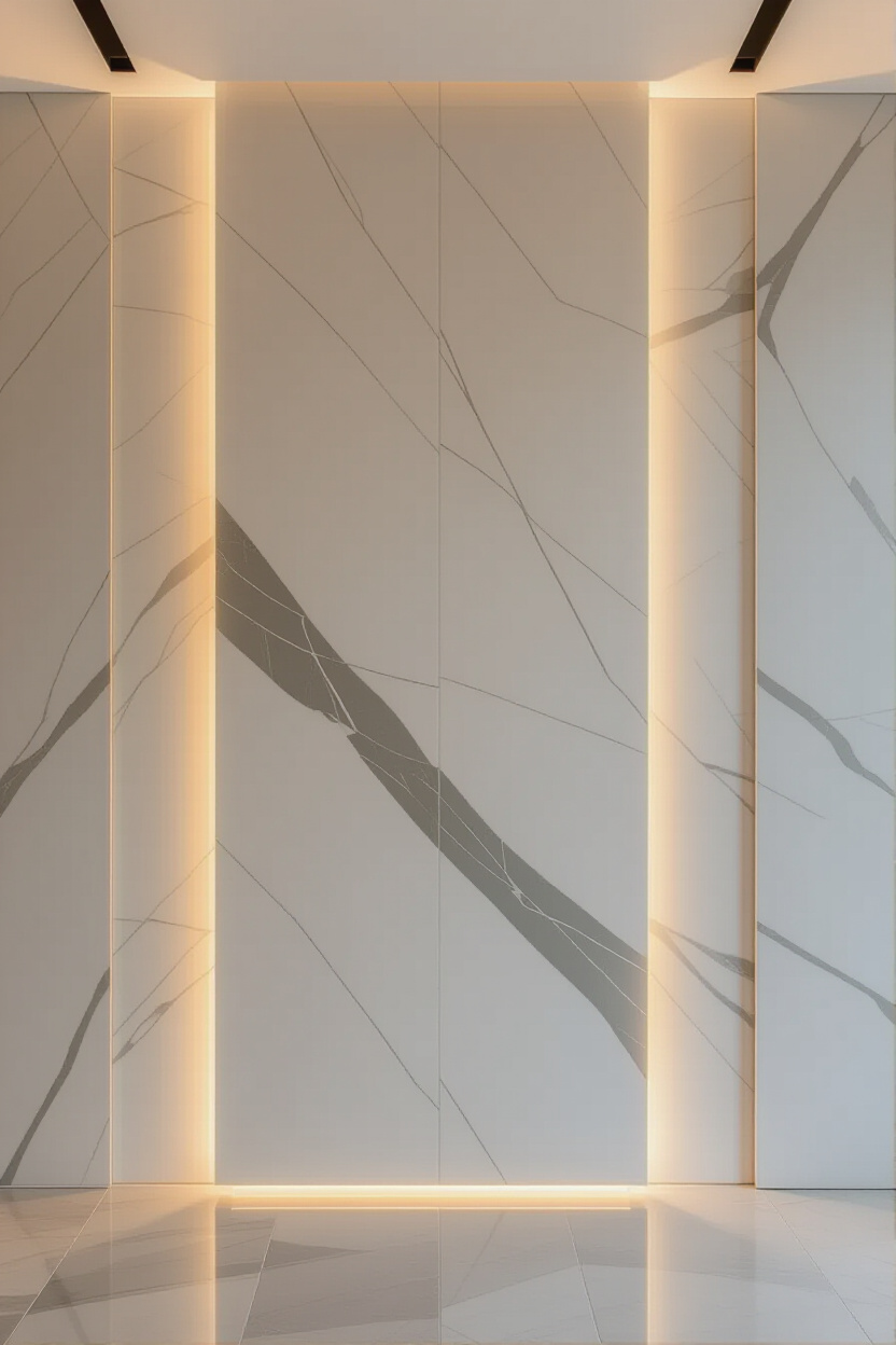 Modern Minimalist Living Room Wall