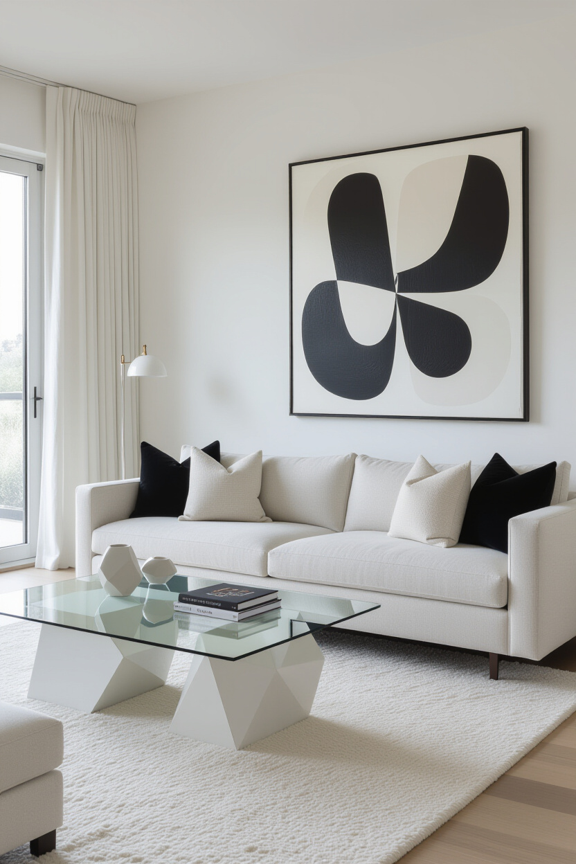 Modern White Couch Living Room Decor: Sleek and Chic Apartment Ideas