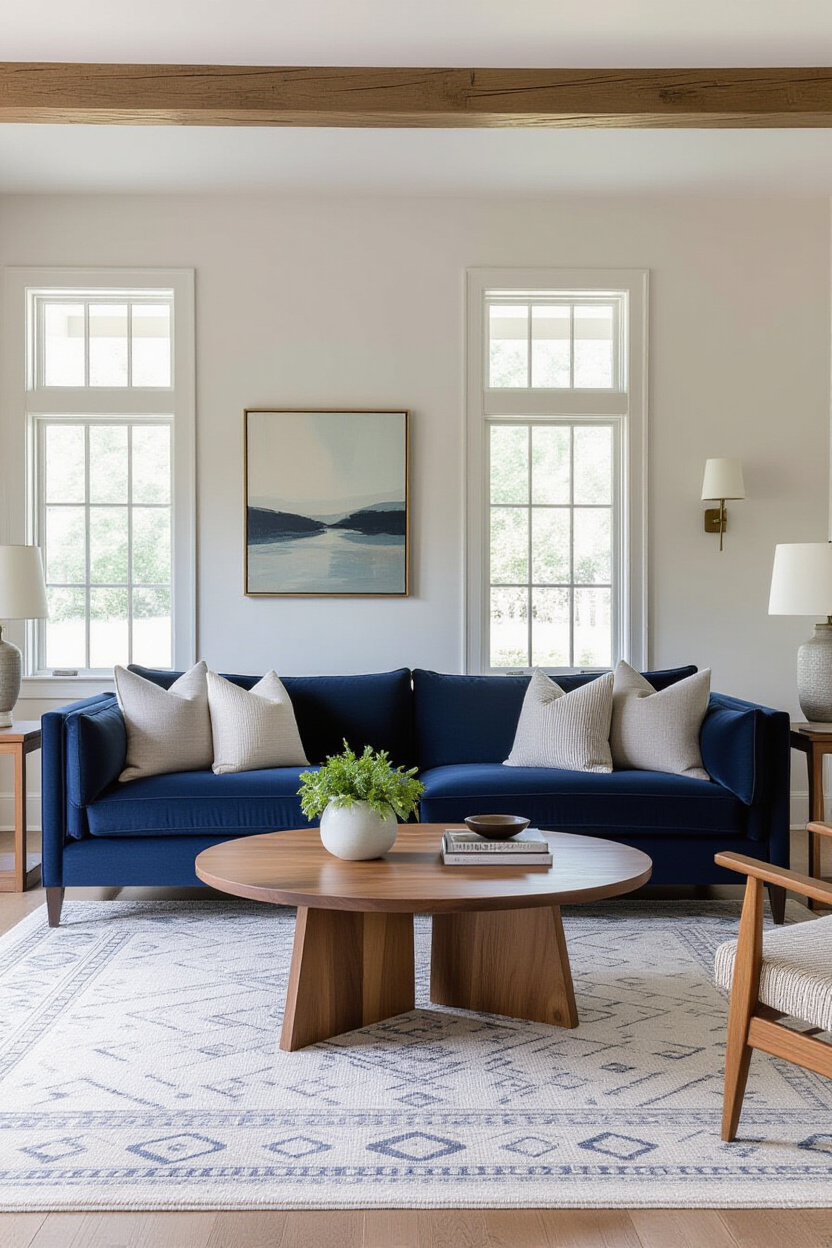 Navy Blue Couch Living Room Decor: Timeless Elegance for Your Space