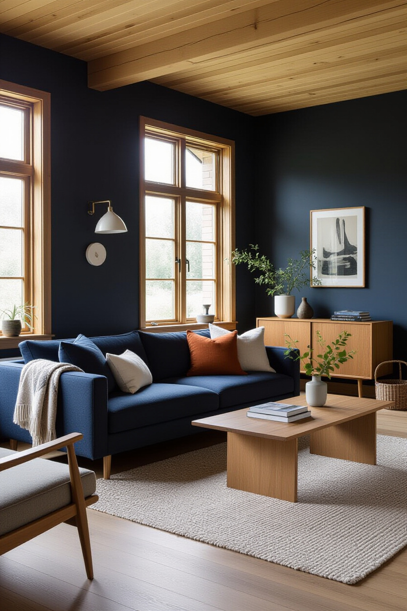 Navy Blue Couch Living Room Ideas: Achieving a Chic Aesthetic