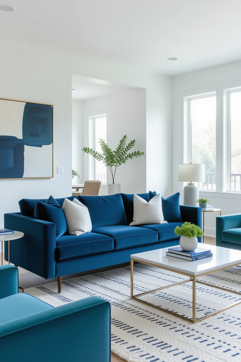 Navy Couch Living Room Color Schemes: Designing a Stylish Room