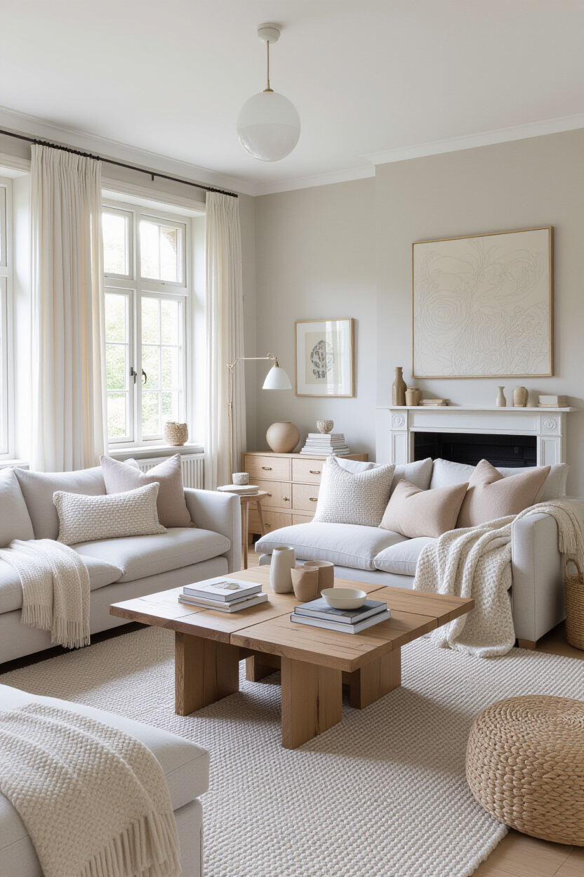 Neutral Living Room Decor for a Cosy Feel