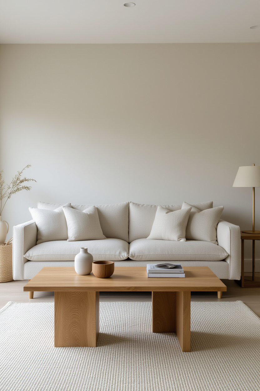 Neutral Tones for a Serene Cosy Living Room