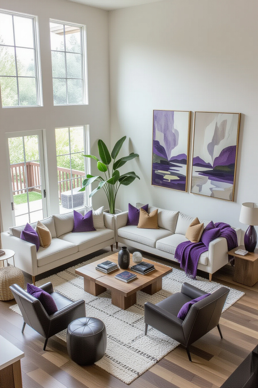 Organic Modern Interior Design Living Room