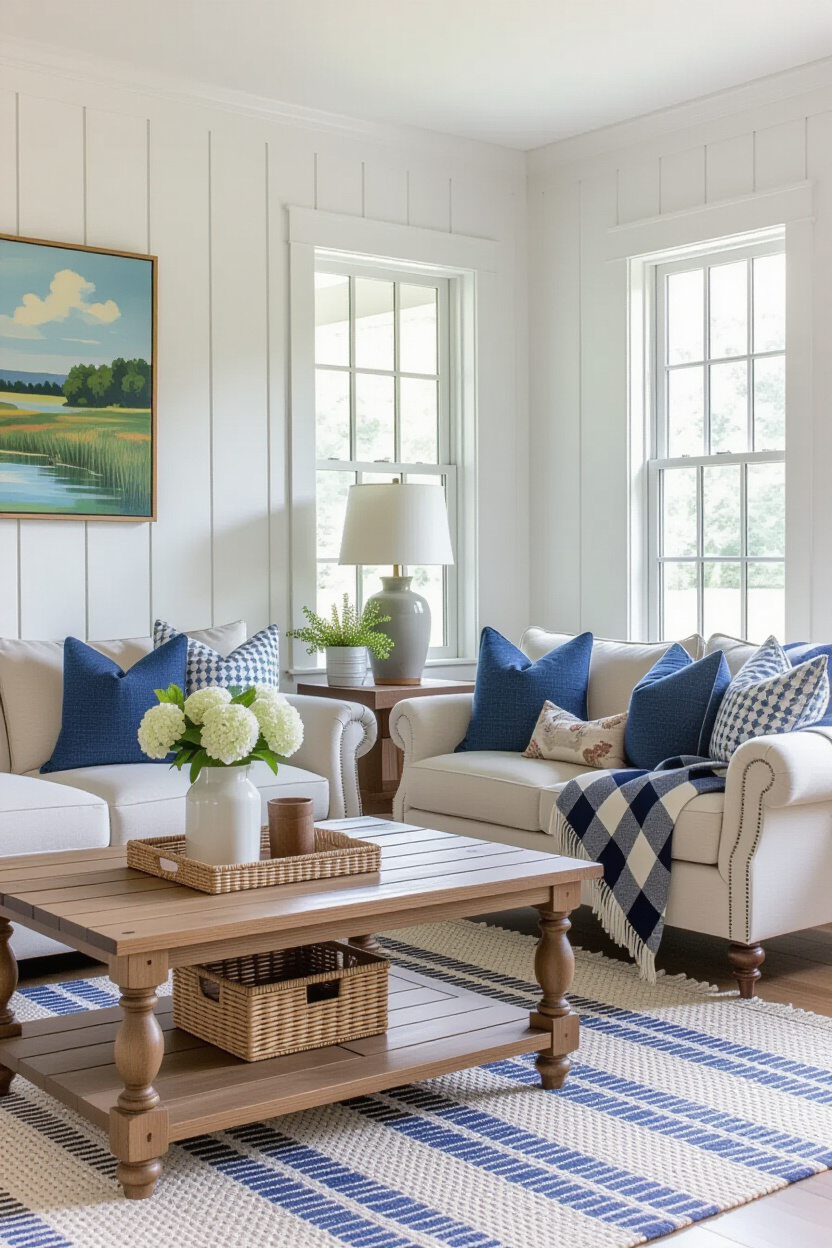 Panelled Walls Living Room