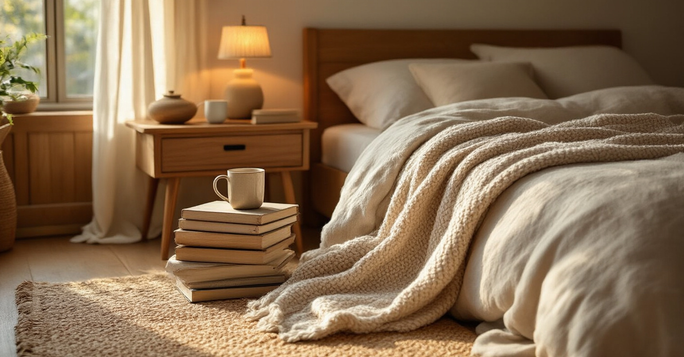 How to Layer Textures and Light for an Unbelievably Cozy Simple Bedroom