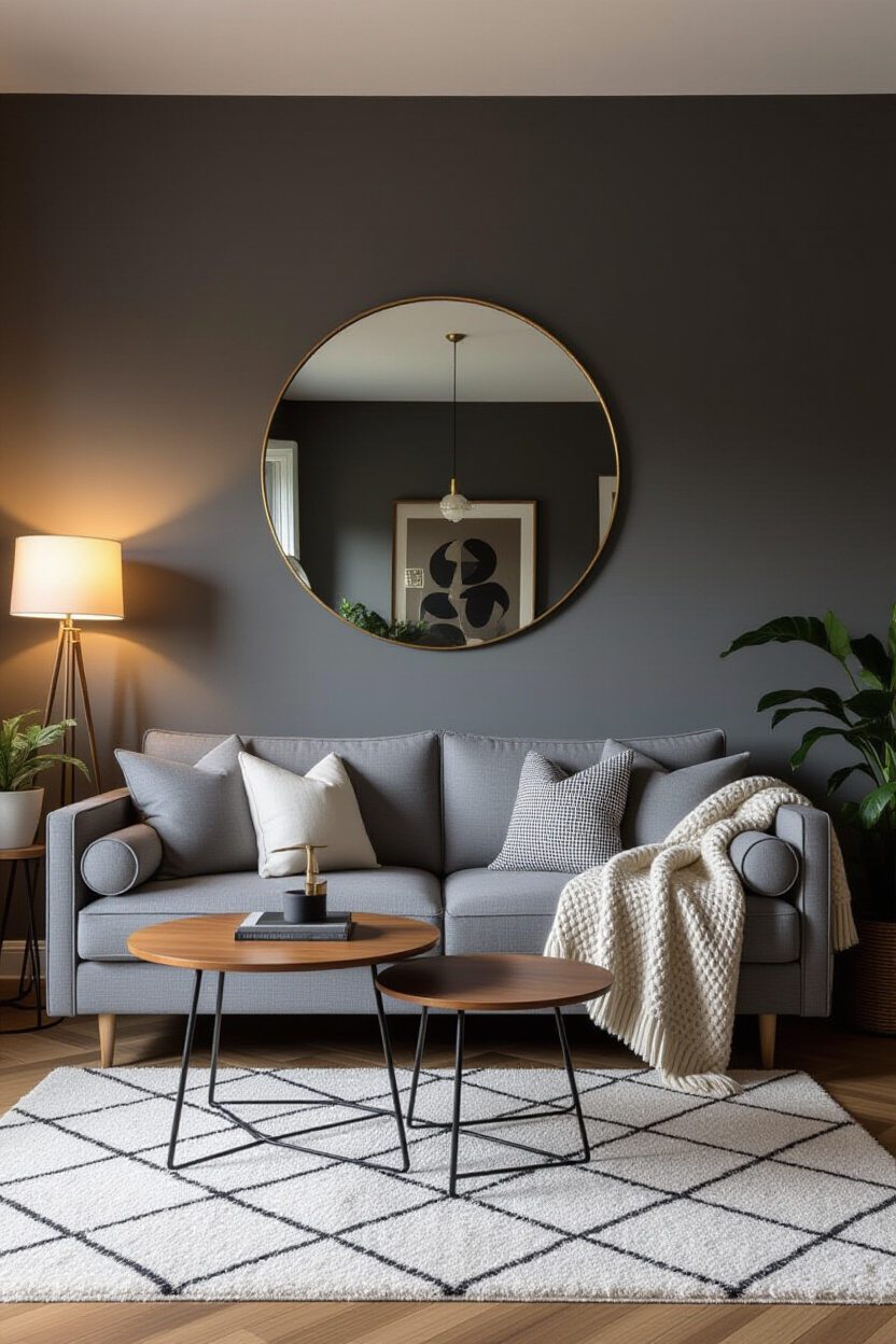 Small Moody Living Room: Maximizing Dark Ambiance