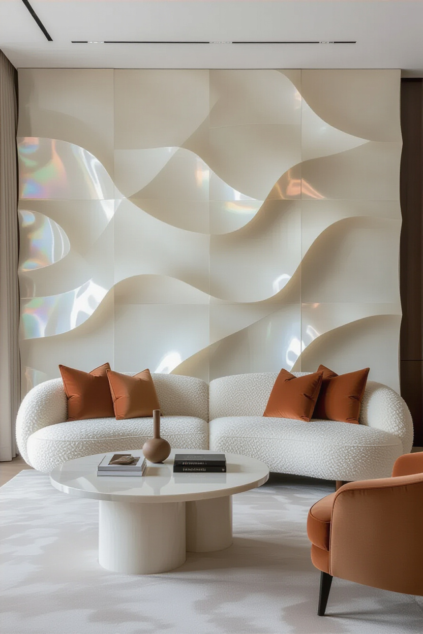 Textural Dream Living Room Wall