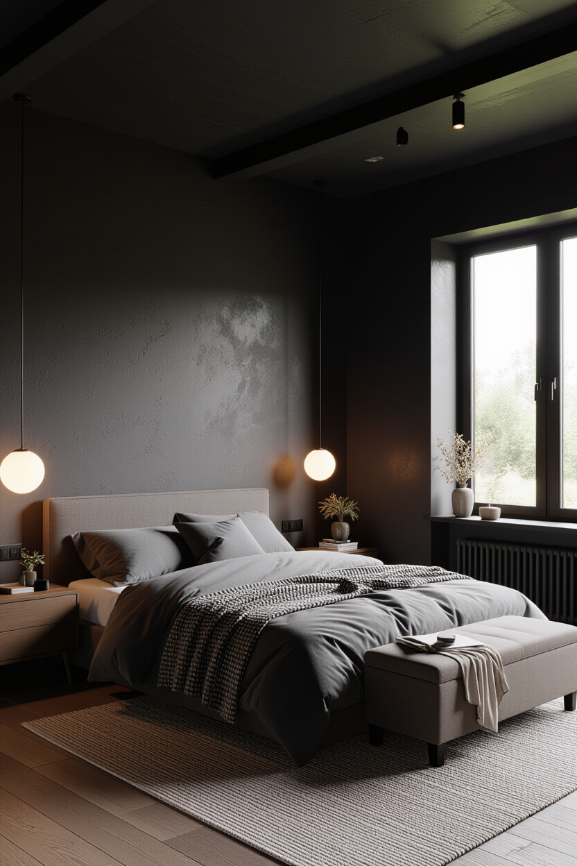 The Allure of a Dark Room Aesthetic Bedroom