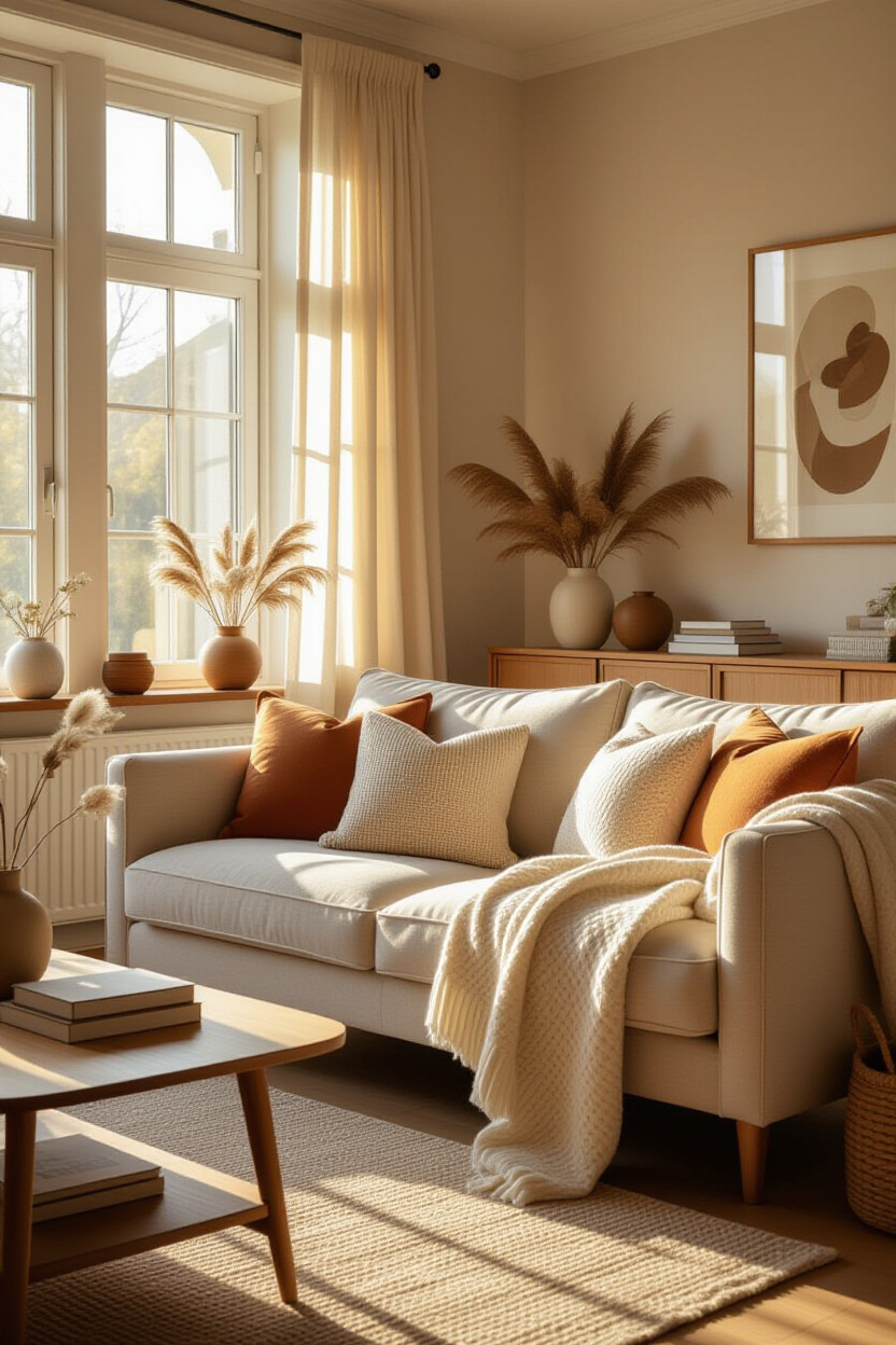 The Warm Cosy Living Room Aesthetic