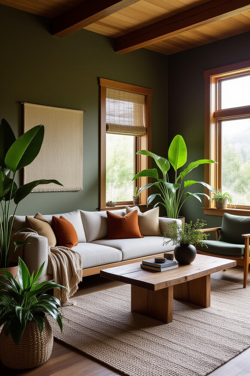 Transforming Your Living Room with Dark Earthy Vibes