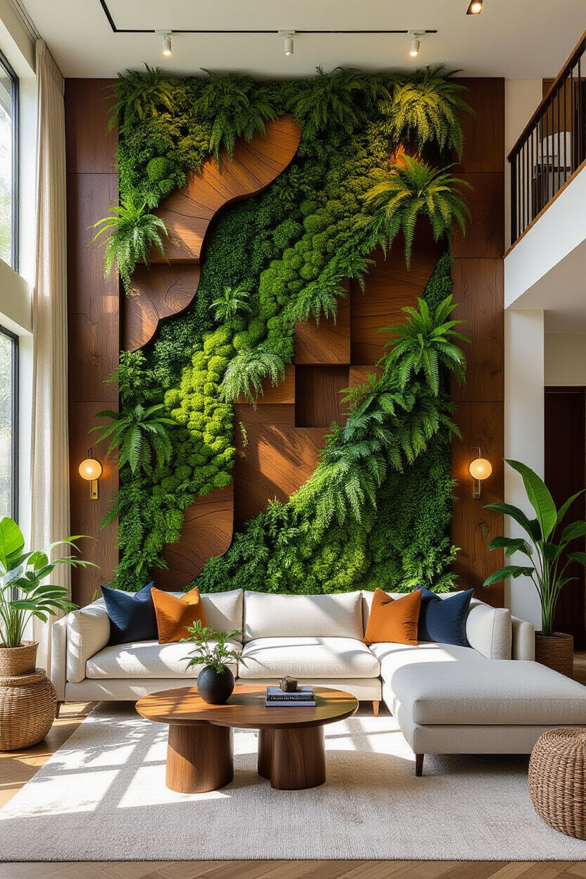 Urban Jungle Living Room Wall