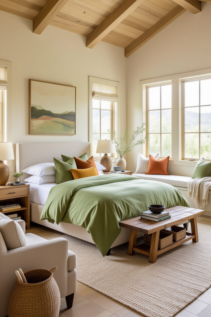 Warm Earthy Bedroom
