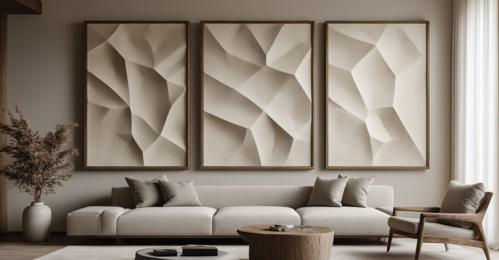15 Stunning Contemporary Textured Wall Art Designs for Your Living Room ...