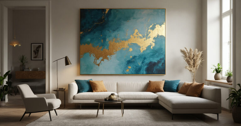 Abstract Canvas Art for Modern Living Rooms