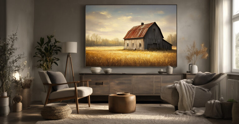 Rustic Barn Art for Farmhouse Living Rooms