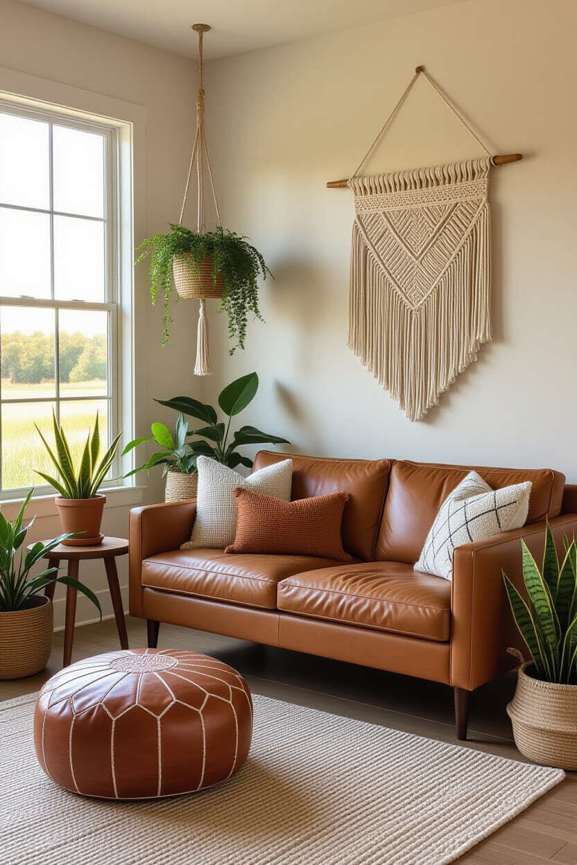 Boho Farmhouse Decor Living Room Vibe