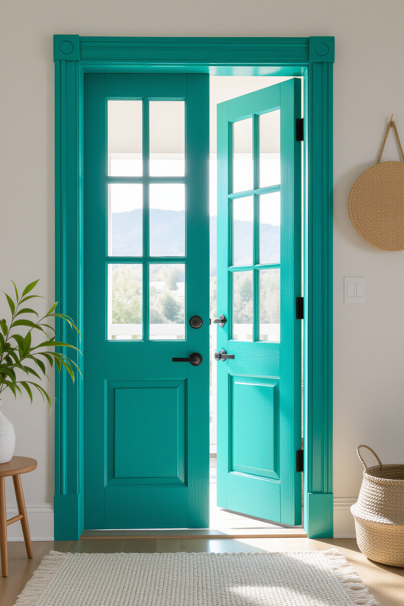 Boho Interior Door Colors: A Creative Touch