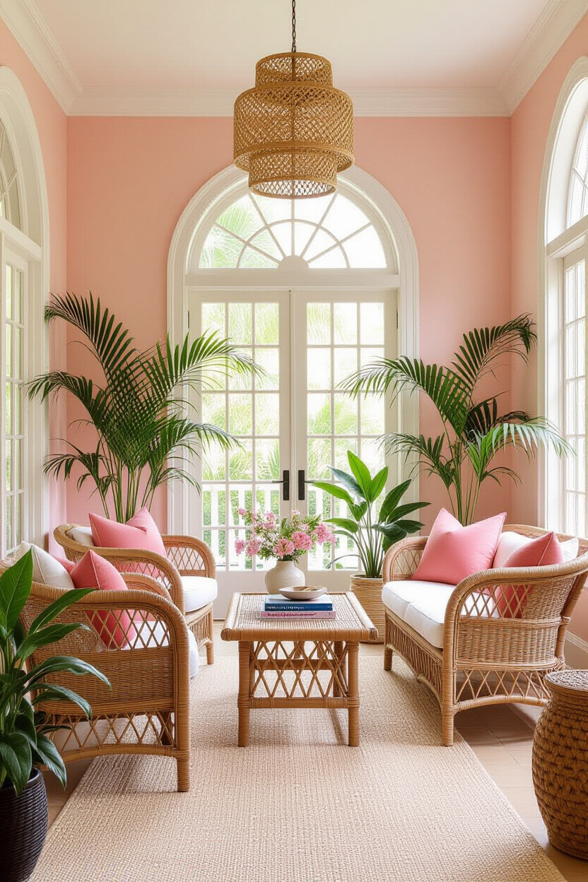 Bold and Vibrant Tropical Art Deco Aesthetics