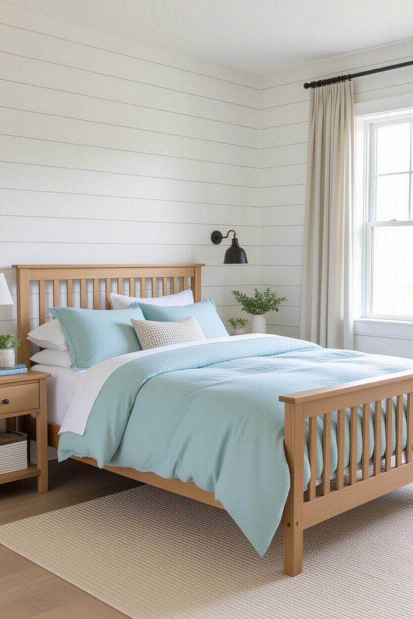 Coastal Farmhouse Decor Bedroom Retreat