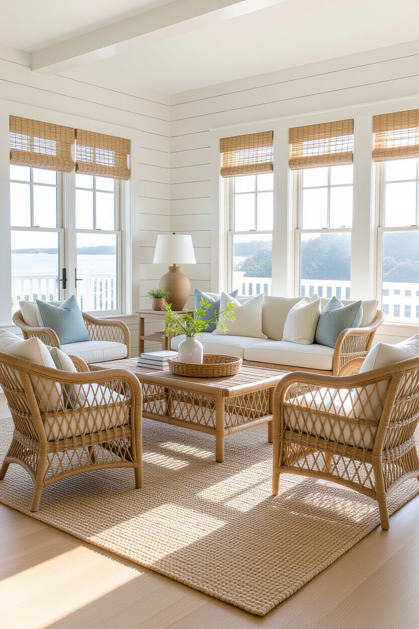 Coastal Farmhouse Decor Living Room Vibe