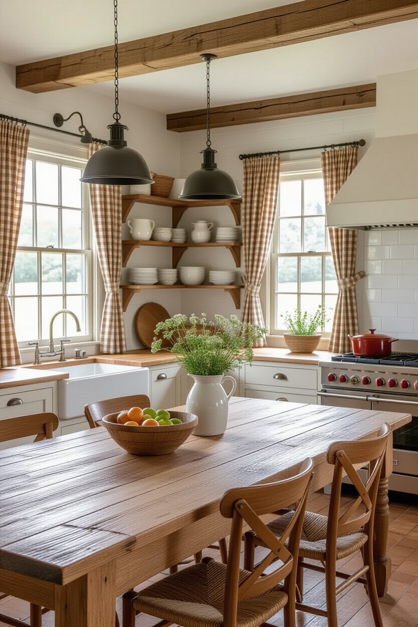 Country Farmhouse Decor Kitchen Rustic Textures