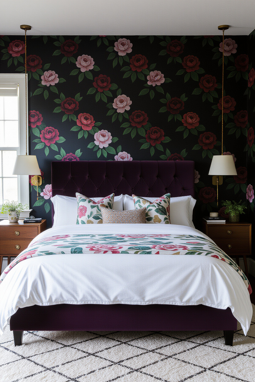 Dark Maximalist Decor for a Moody Eclectic Bedroom