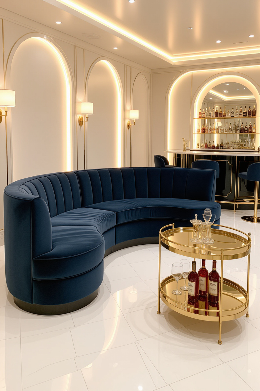 Designing a Stylish Art Deco Lounge Space