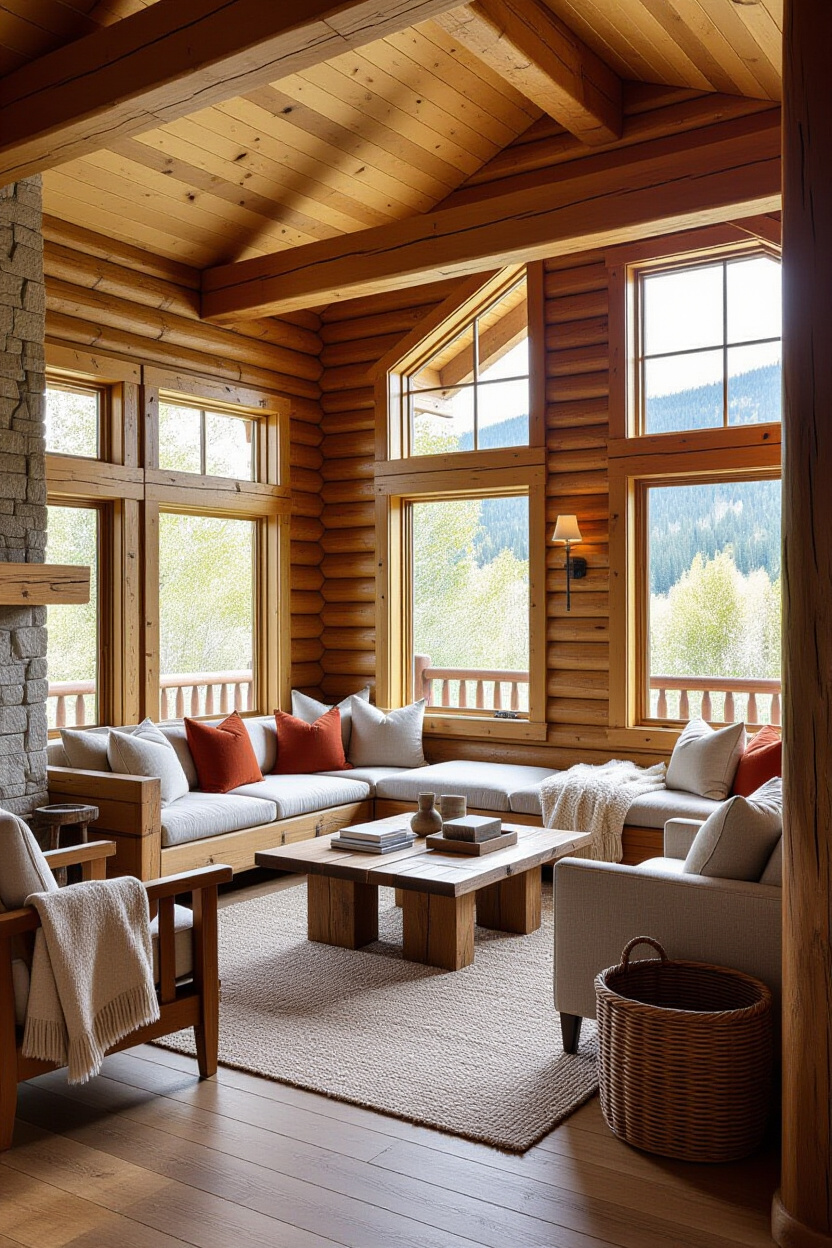 Interior Log Cabin Paint Colors: Enhancing Natural Beauty